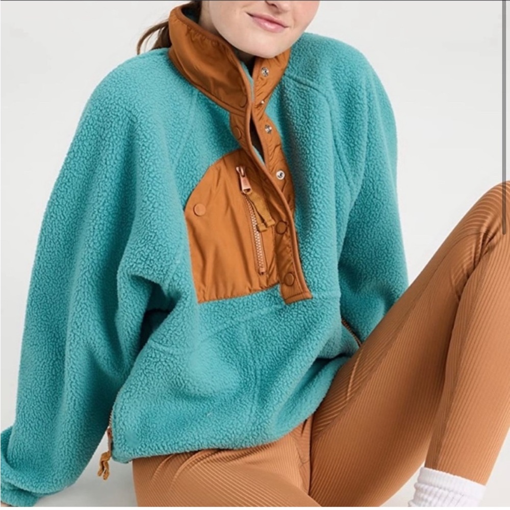 FREE PEOPLE MOVEMENT Hitting The Slope Pullover Mountain Majesty size xsmall - Picture 3 of 14
